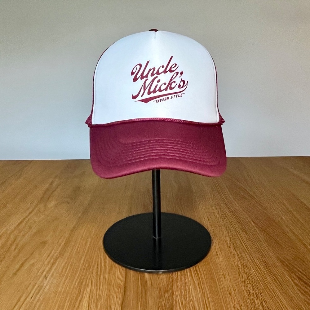 Uncle Mick's Tavern Style Lager Beer Foam Trucker Hat Texas A&M Aggies Maroon